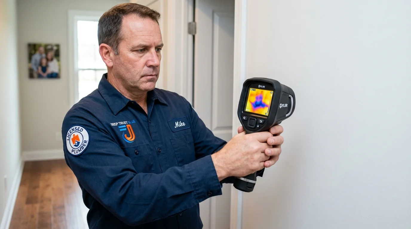 Thermal imaging leak detection by Johns Plumbing LLC in Centre Hall